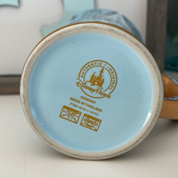 Disney Parks Cinderella Blue Rhinestone Slipper Shoe Coffee Tea Mug - Picture 9 of 9